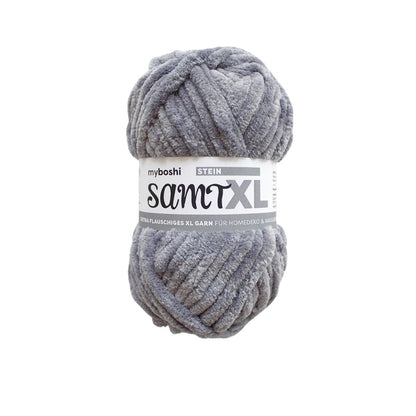 myboshi Samt XL, 100g, 100% Polyester in Farbe Stein