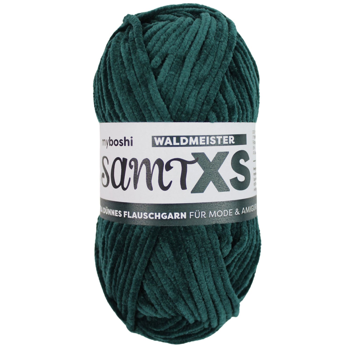 myboshi Samt XS, 50g, 100% Polyester in Farbe Waldmeister