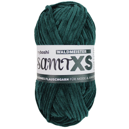 myboshi Samt XS, 50g, 100% Polyester in Farbe Waldmeister