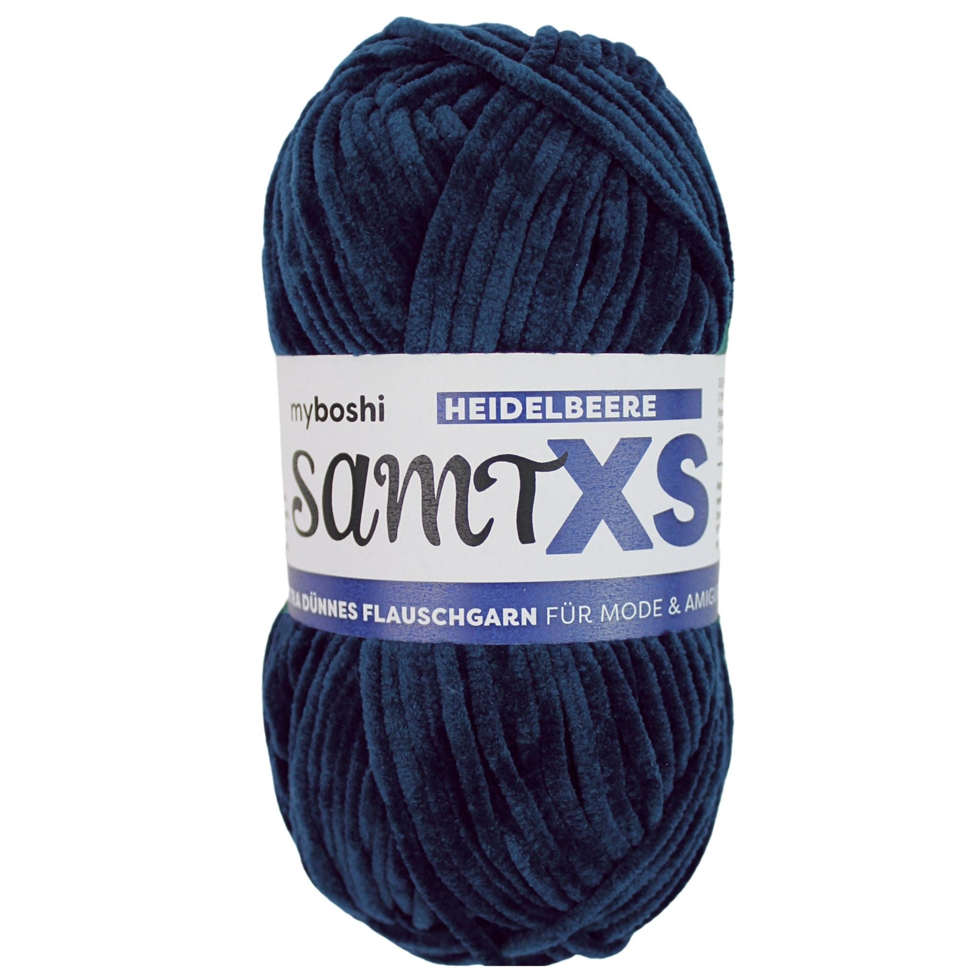 myboshi Samt XS, 50g, 100% Polyester in Farbe Heidelbeere