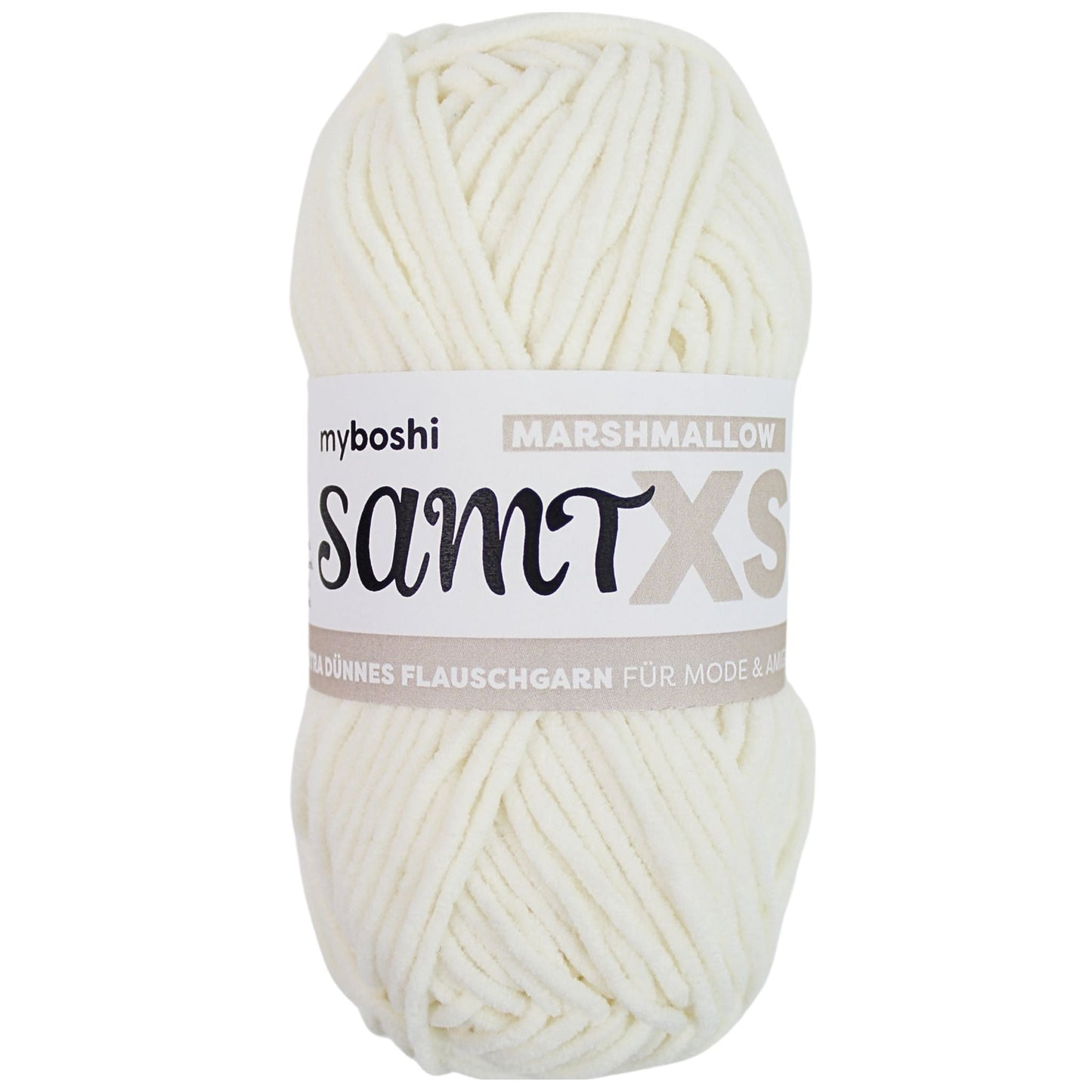 myboshi Samt XS, 50g, 100% Polyester in Farbe Marshmallow