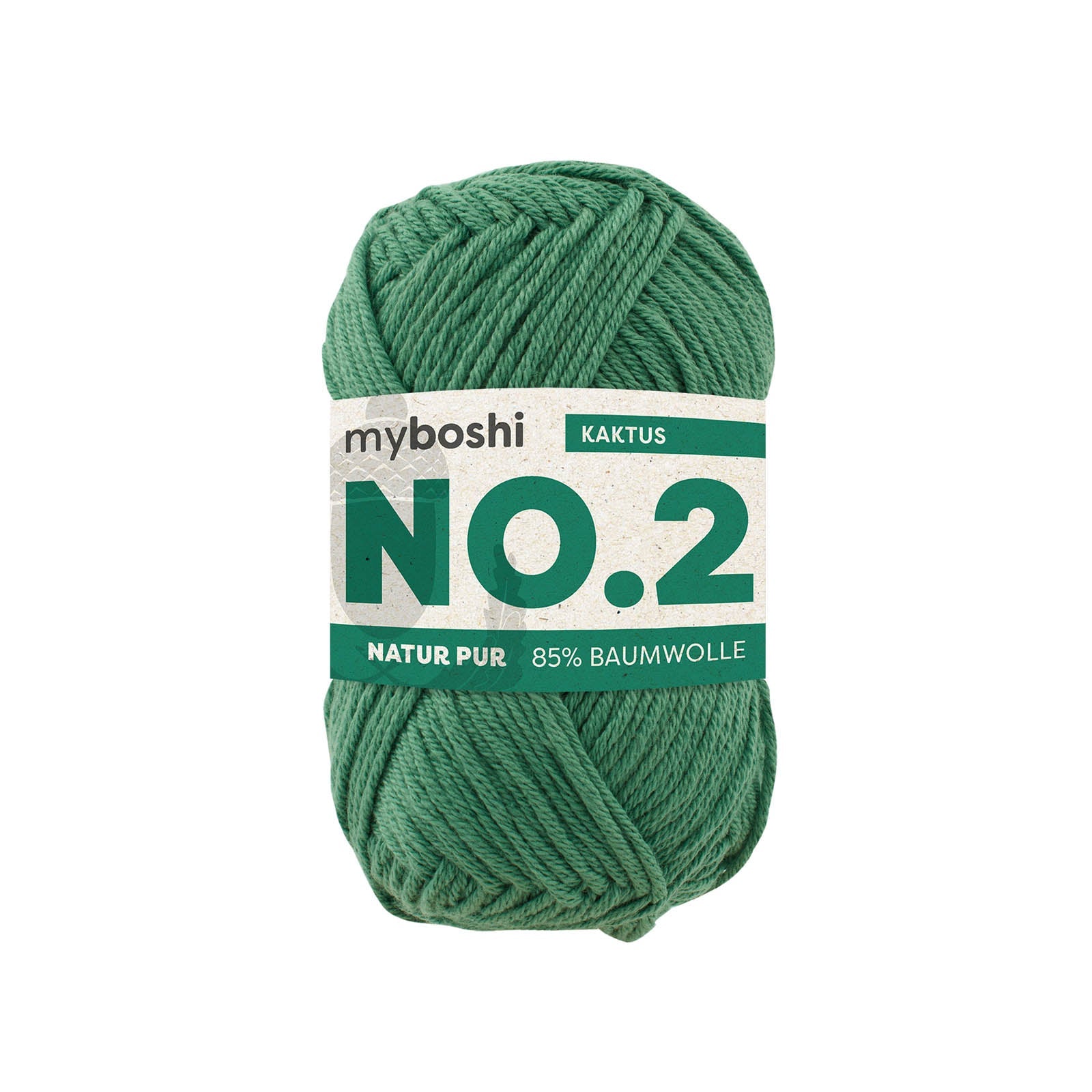 myboshi No.2 Baumwolle-Kapok Garn 50 g - Variante: kaktus