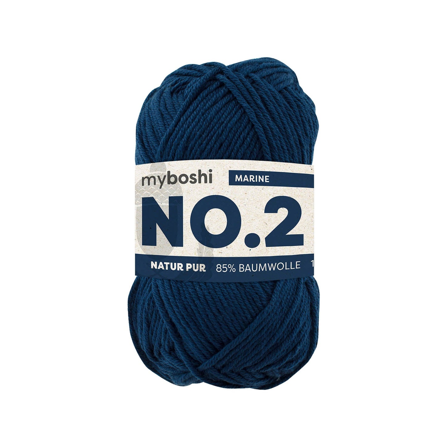 myboshi No.2 Baumwolle-Kapok Garn 50 g - Variante: marine