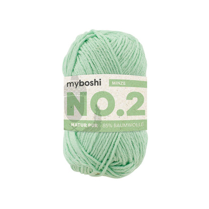 myboshi No.2 Baumwolle-Kapok Garn 50 g - Variante: minze