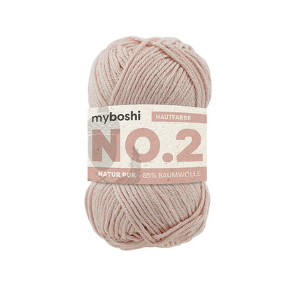 myboshi No.2 Baumwolle-Kapok Garn 50 g - Variante: rose