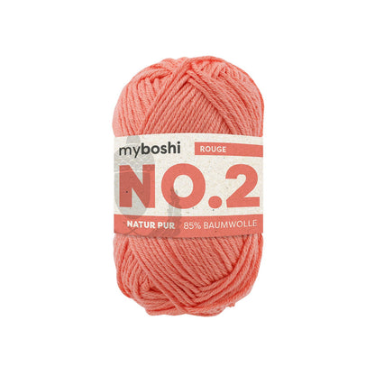myboshi No.2 Baumwolle-Kapok Garn 50 g - Variante: rouge