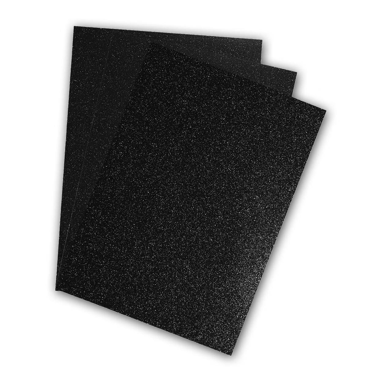 POLI-FLEX® PEARL GLITTER, 20cm x 30cm in Farbe Black