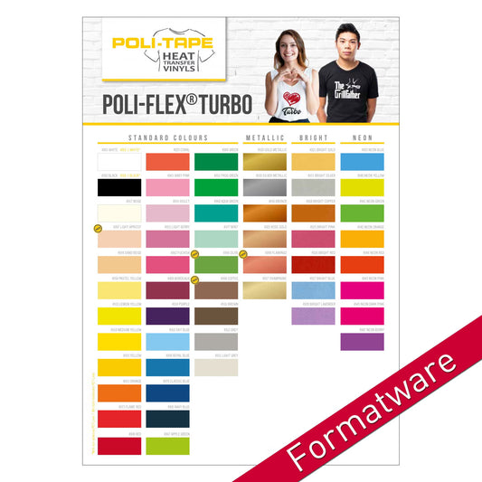 POLI-FLEX® TURBO®, 20cm x 30cm – Farbkarte