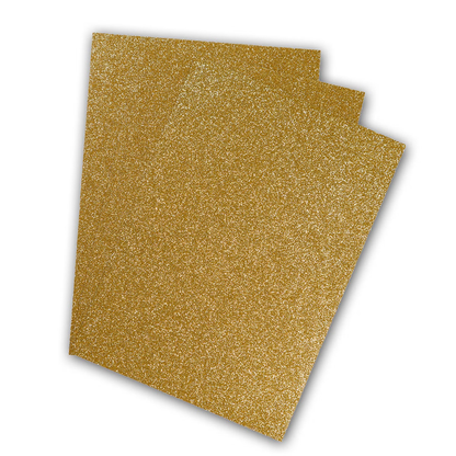 POLI-FLEX® PEARL GLITTER, 20cm x 30cm in Farbe Light Gold