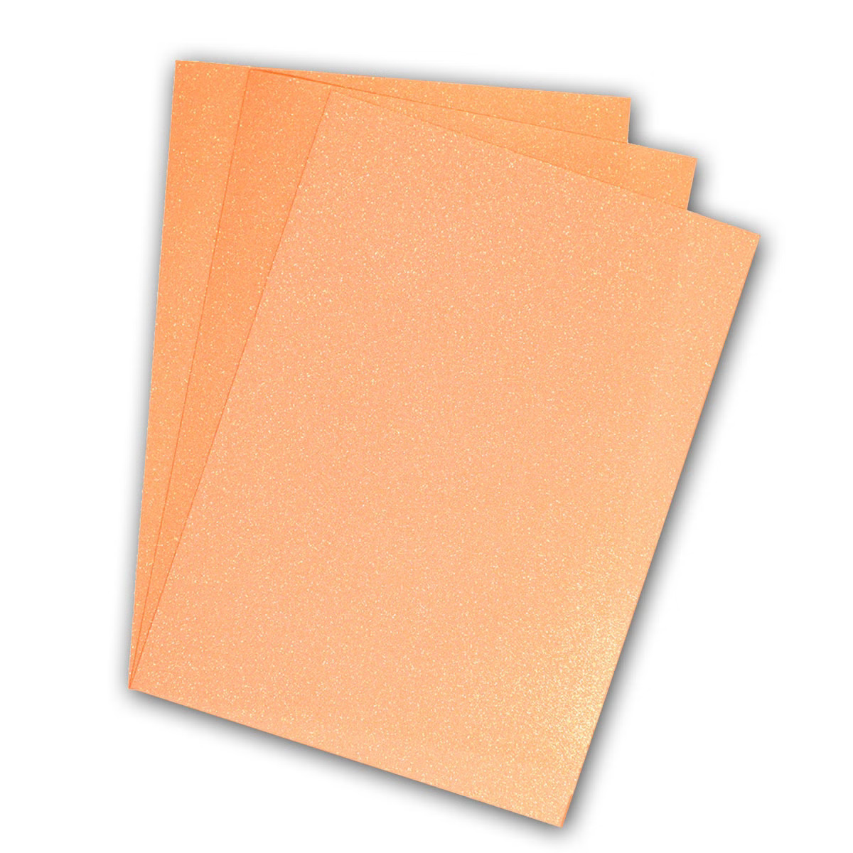 POLI-FLEX® PEARL GLITTER, 20cm x 30cm in Farbe Neon Orange