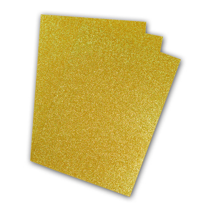 POLI-FLEX® PEARL GLITTER, 20cm x 30cm in Farbe Gold