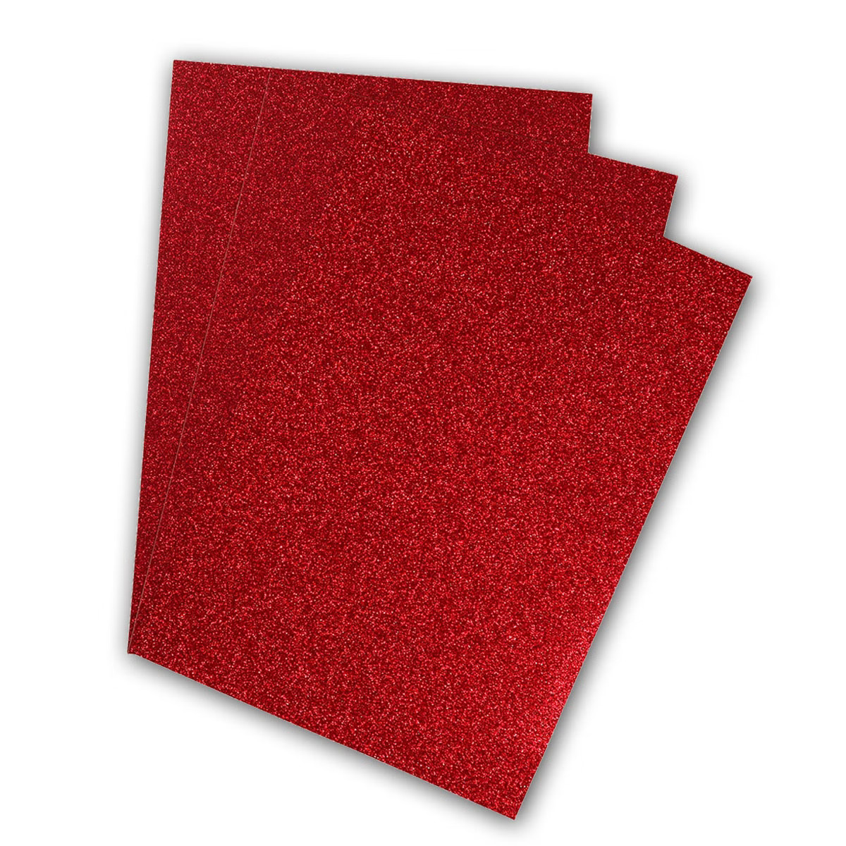 POLI-FLEX® PEARL GLITTER, 20cm x 30cm in Farbe Red