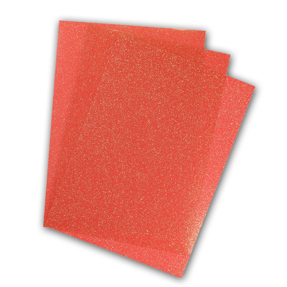 POLI-FLEX® PEARL GLITTER, 20cm x 30cm in Farbe Coral