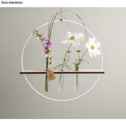 Bastelset Deko Ring + Holzboard, inkl. Acryl Reagenzgläser Produktbild