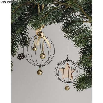 Deko-Metallglöckchen, 11mm, gold, 10 Stück Produktbild