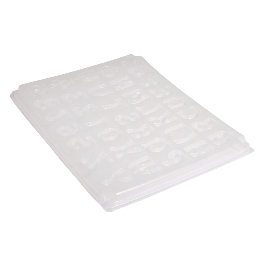 LDPE Gießform Buchstaben/Zahlen, 37 Motive Produktbild