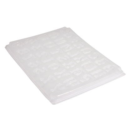 LDPE Gießform Buchstaben/Zahlen, 37 Motive Produktbild