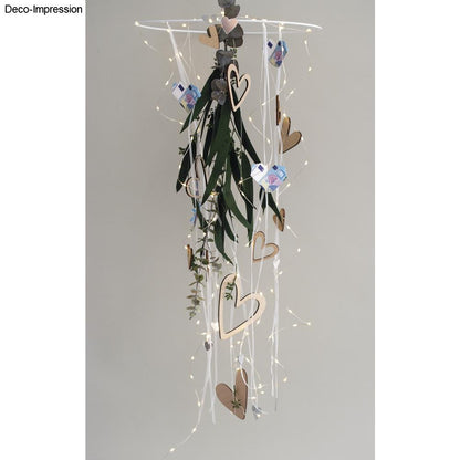 Mini-LED Lichterkette mit Timer, lichtgelb, 96 LEDs Produktbild