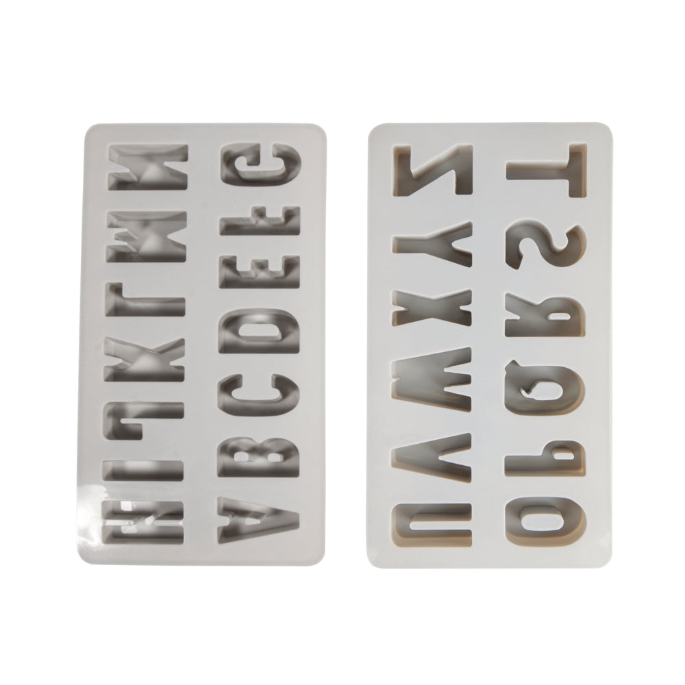 Silikon Gießform ABC, 2teilige Form mit 26 Buchstaben Produktbild