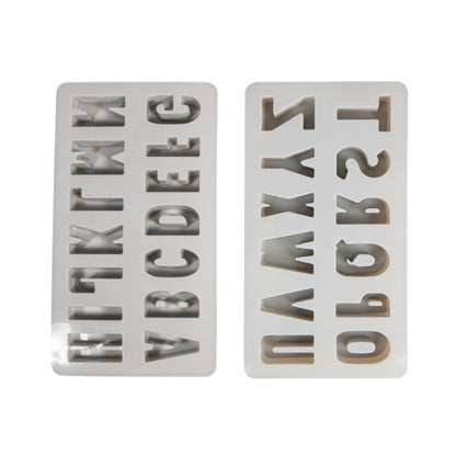 Silikon Gießform ABC, 2teilige Form mit 26 Buchstaben Produktbild