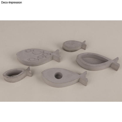 Silikon Gießform Fische, 5 Formen Produktbild