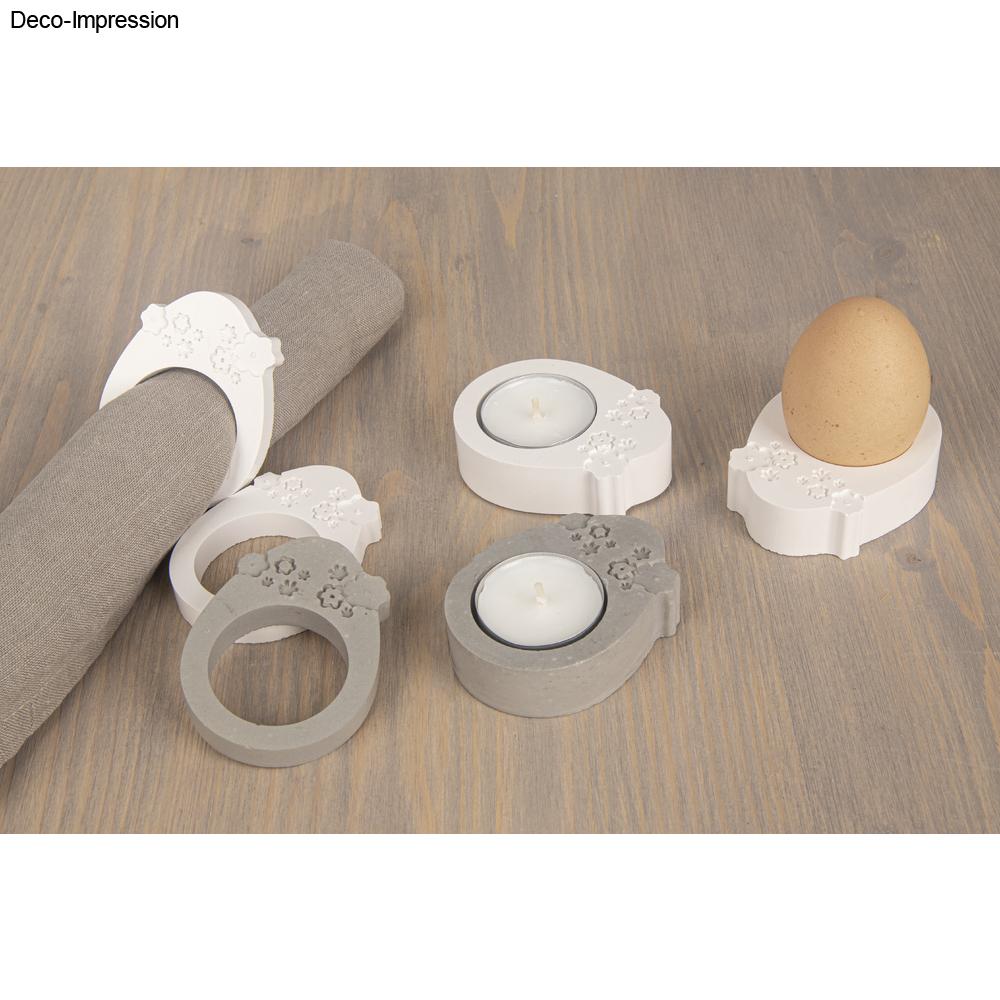 Silikon Gießform "Happy Egg", 4 Formen Produktbild