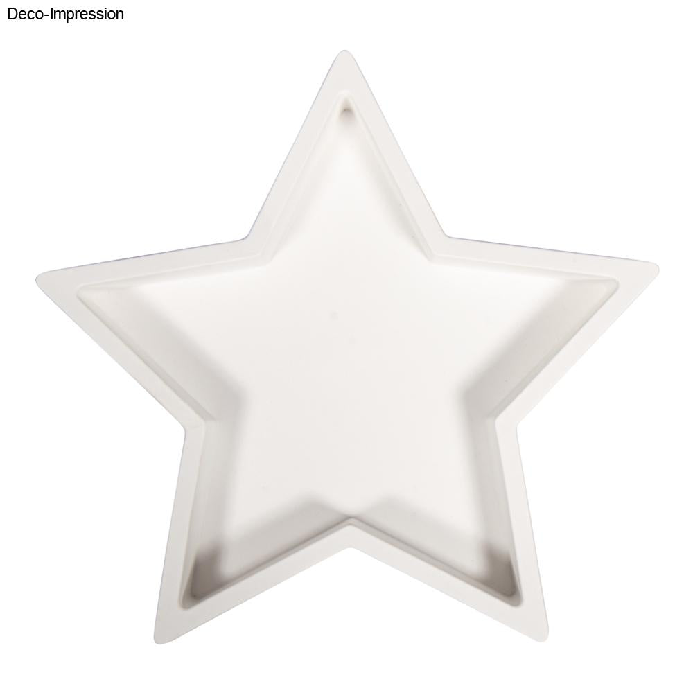Silikon Gießform Kerzenständer Stern, inkl. 3x5 Schablonen Produktbild