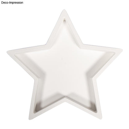 Silikon Gießform Kerzenständer Stern, inkl. 3x5 Schablonen Produktbild
