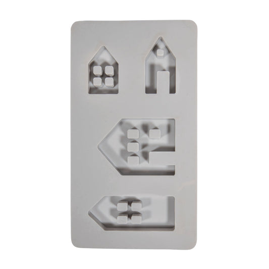 Silikon Gießform Lichthäuser, 4 Formen Produktbild