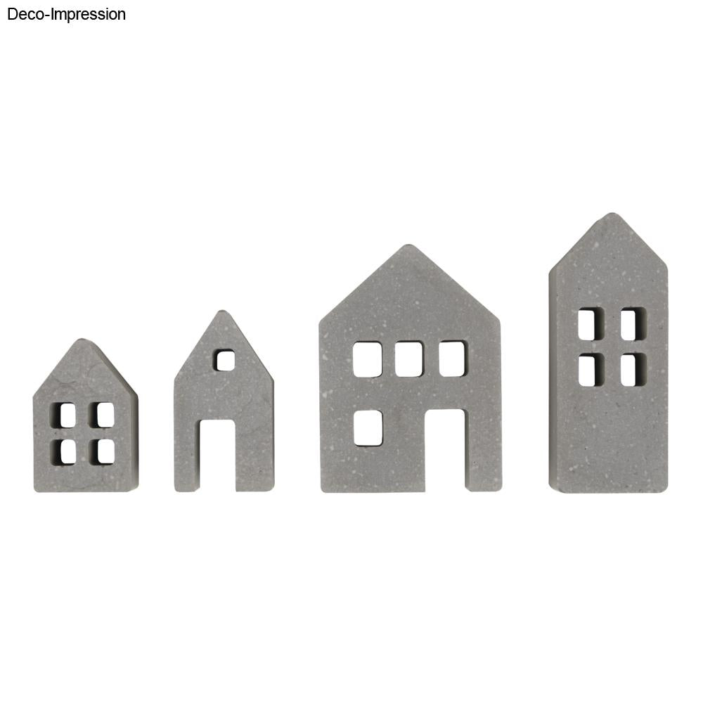 Silikon Gießform Lichthäuser, 4 Formen Produktbild