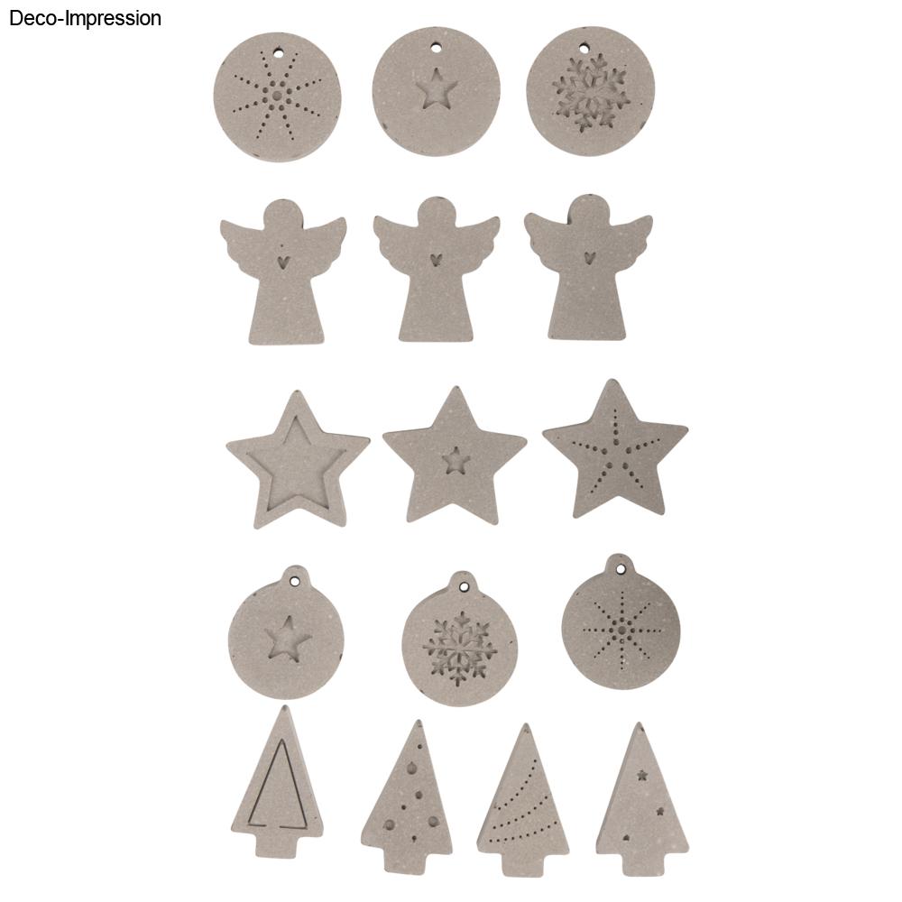Silikon Gießform Mini-Dekoformen "Xmas", 16 Formen Produktbild