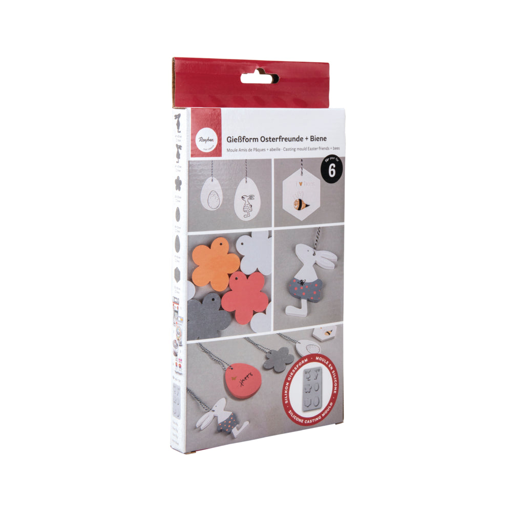 Silikon Gießform Osterfreunde + Biene, 6 Formen Produktbild