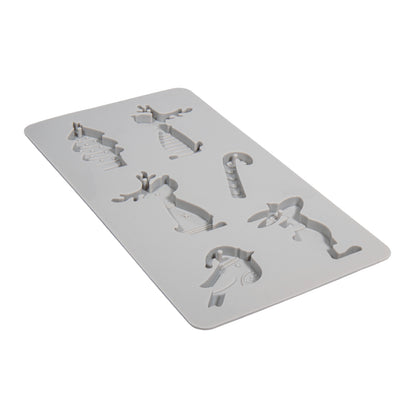 Silikon Gießform Rentierfreunde, 6 Formen Produktbild