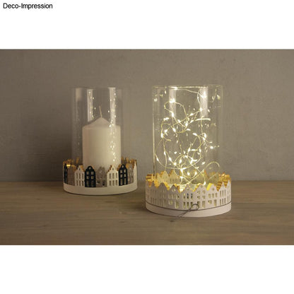 Silikon Gießform Schale Häuserrand, ø 13,2cm x H 5cm Produktbild