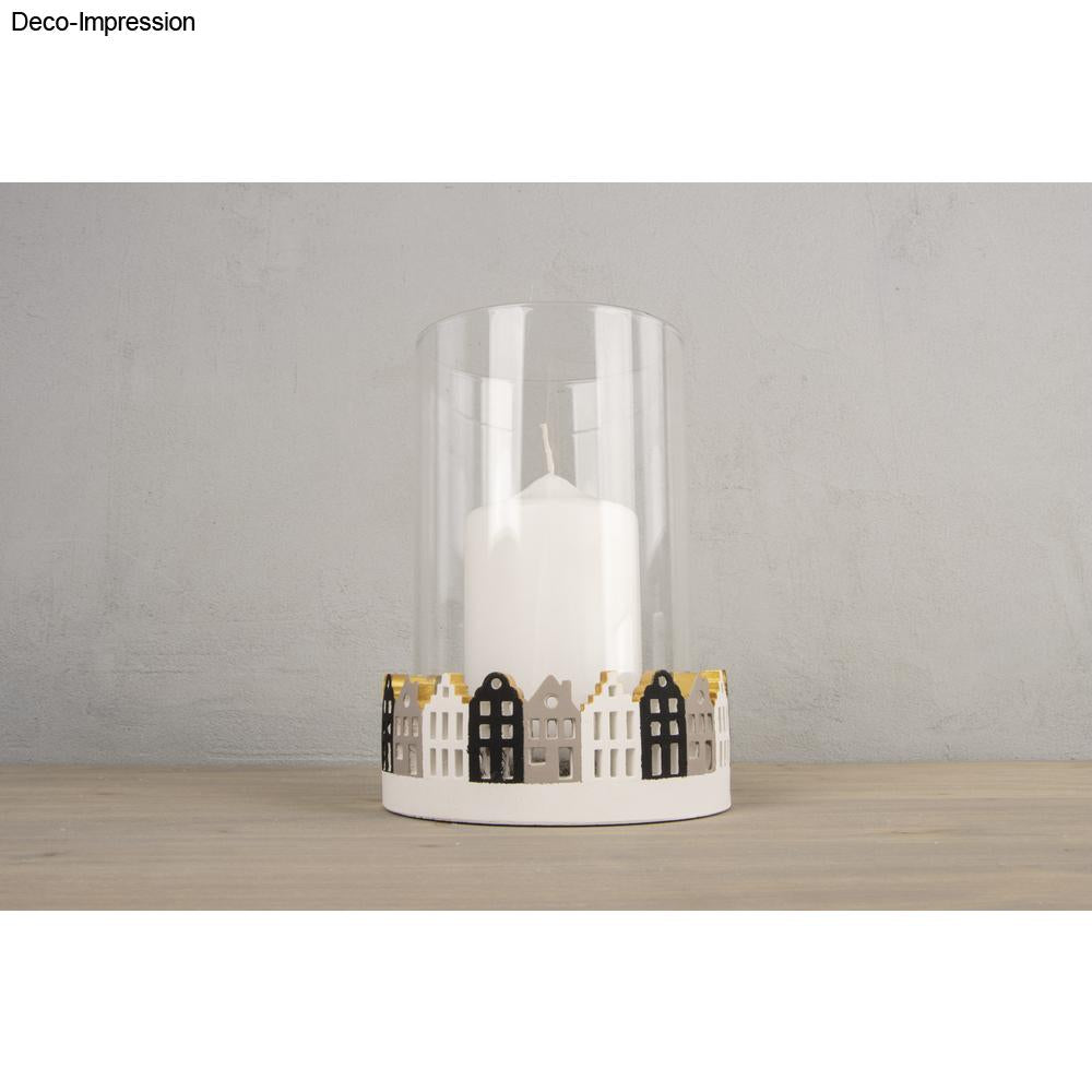 Silikon Gießform Schale Häuserrand, ø 13,2cm x H 5cm Produktbild