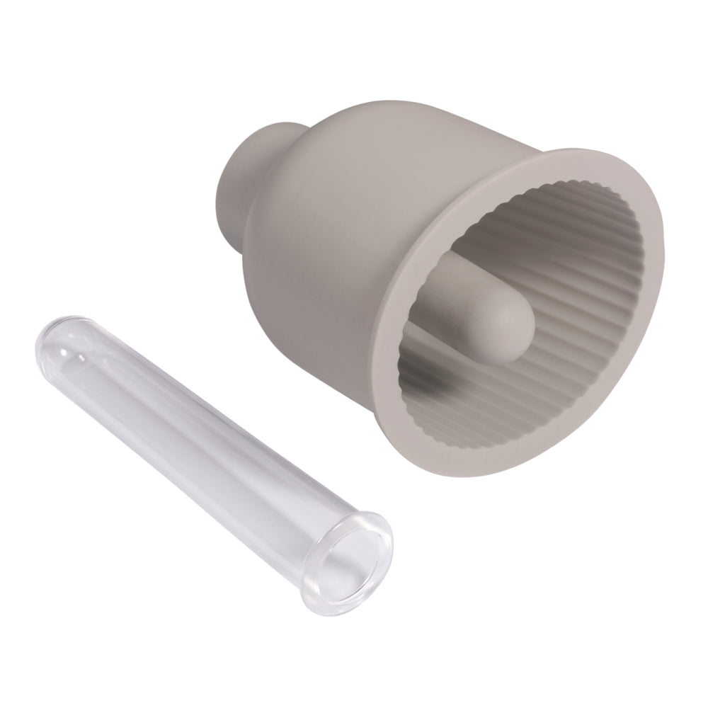 Silikon Gießform Vase fein geriffelt, inkl. 1 Reagenzglas Produktbild