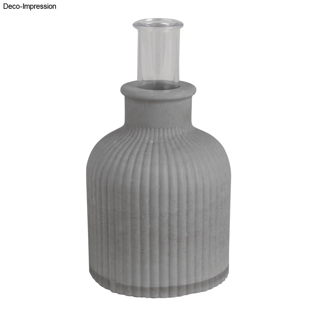 Silikon Gießform Vase fein geriffelt, inkl. 1 Reagenzglas Produktbild
