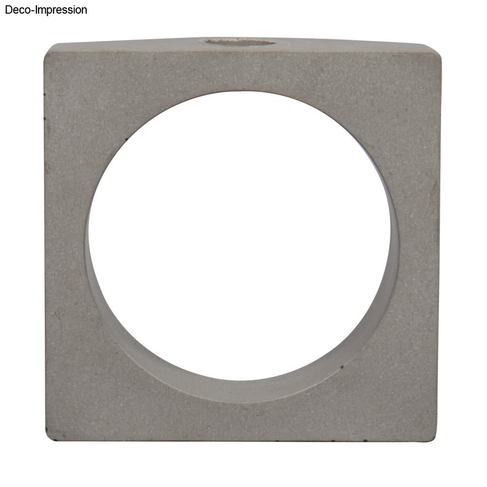 Silikon Gießform Vase Quadrat mit Kreis, inkl. 1 Reagenzglas Produktbild