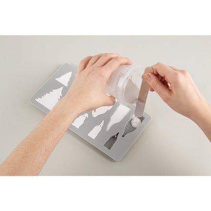 Silikon Gießform Wichtelfamilie, 9 Formen Produktbild