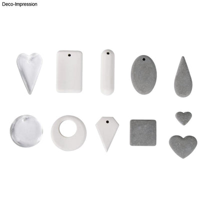 Silikon Gießformen Anhänger, 11 Formen Produktbild