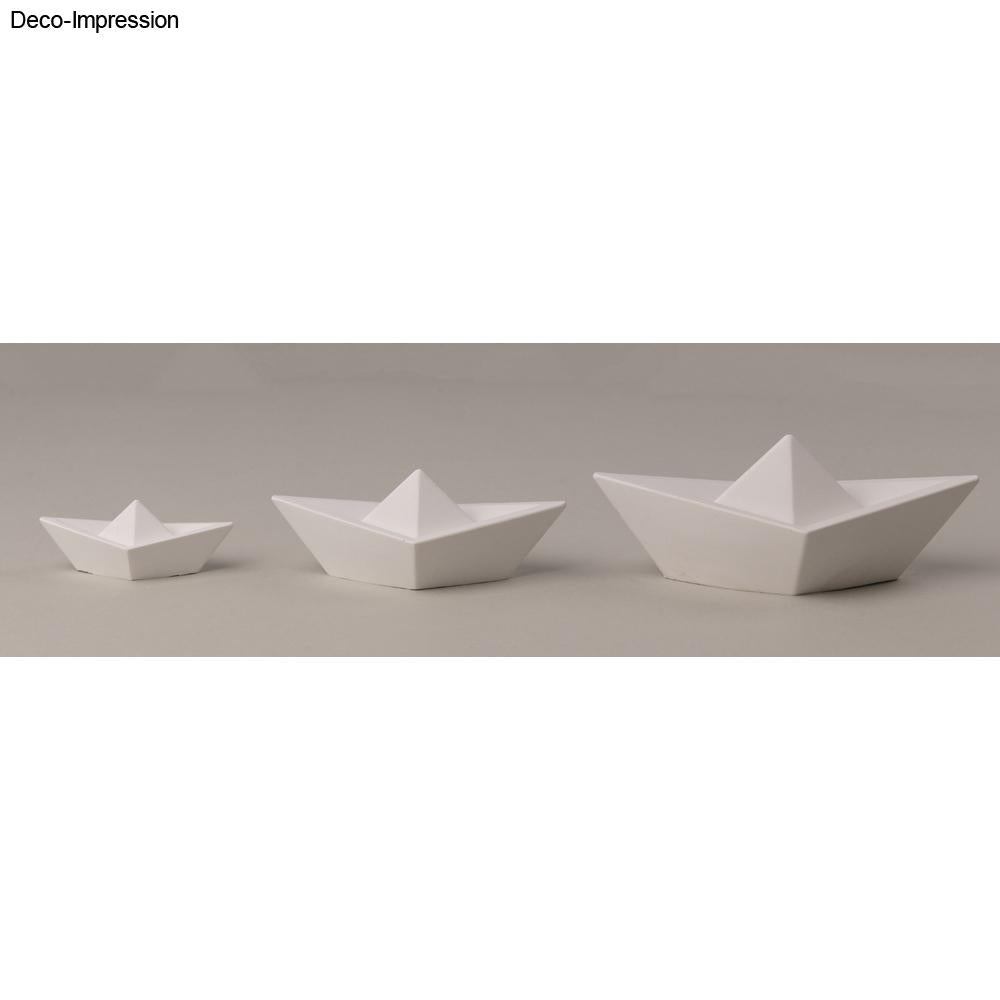 Silikon Gießformen Set Origami Boote, 3tlg. Produktbild