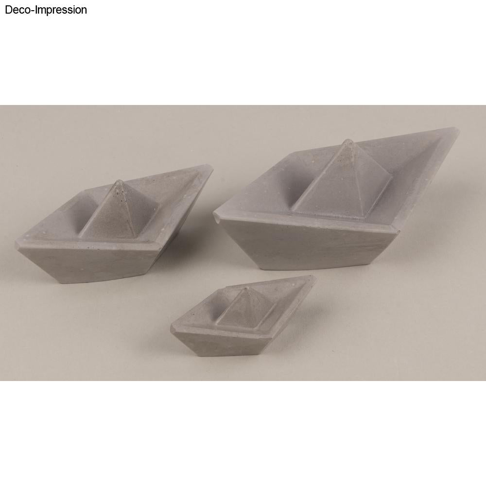 Silikon Gießformen Set Origami Boote, 3tlg. Produktbild