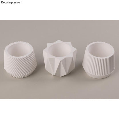 Silikon Gießformen Set Töpfchen, 3tlg. Produktbild