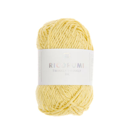 Ricorumi Twinkly Twinkly dk, 99% Baumwolle 1% Polyester, 25g in Farbe gelb