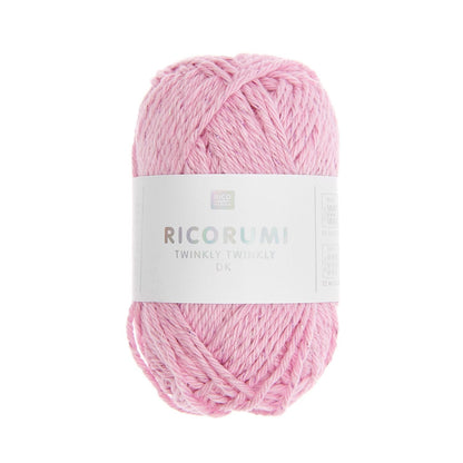 Ricorumi Twinkly Twinkly dk, 99% Baumwolle 1% Polyester, 25g in Farbe rosa