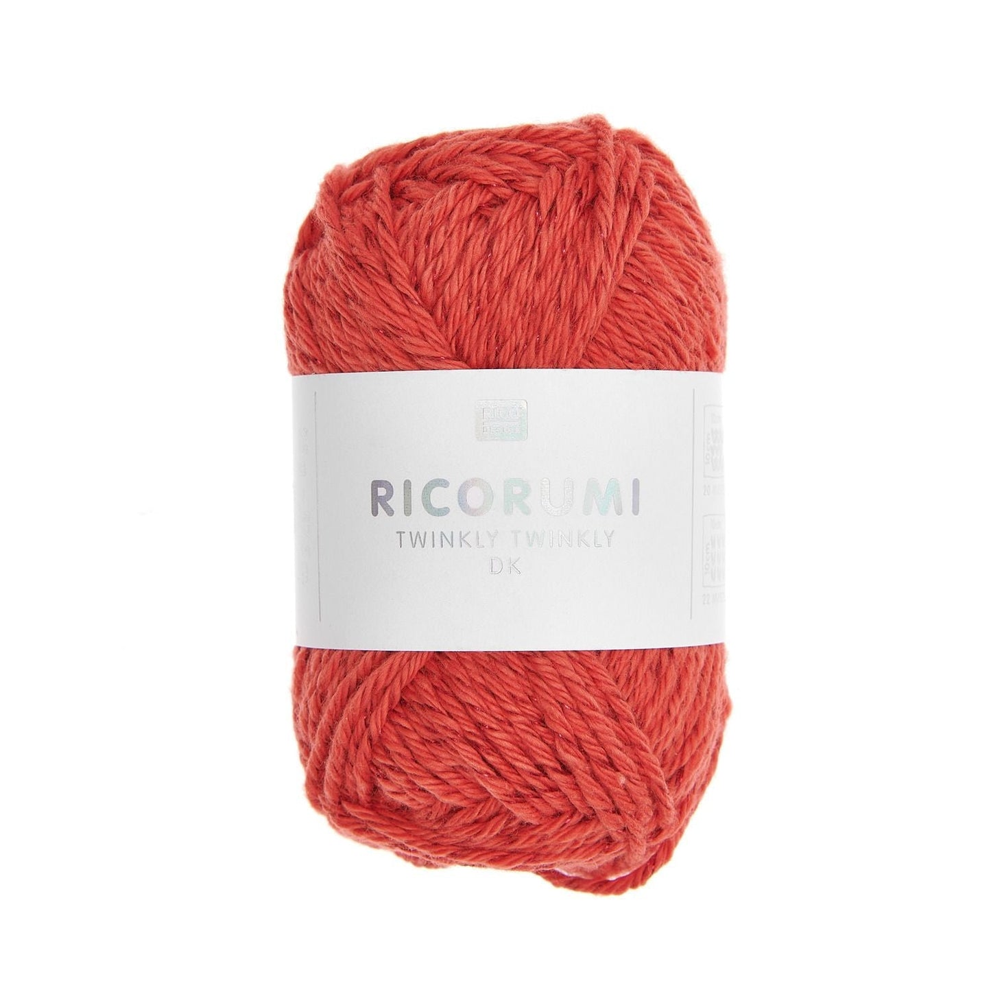 Ricorumi Twinkly Twinkly dk, 99% Baumwolle 1% Polyester, 25g in Farbe rot