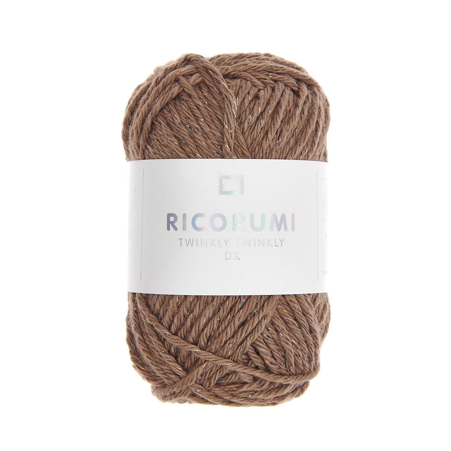 Ricorumi Twinkly Twinkly dk, 99% Baumwolle 1% Polyester, 25g in Farbe braun