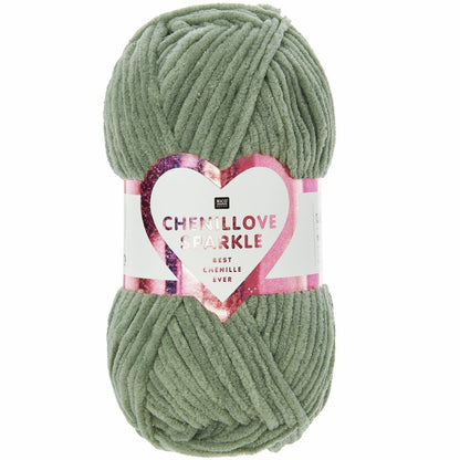 Ricorumi Chenillove Sparkle in Farbe salbei