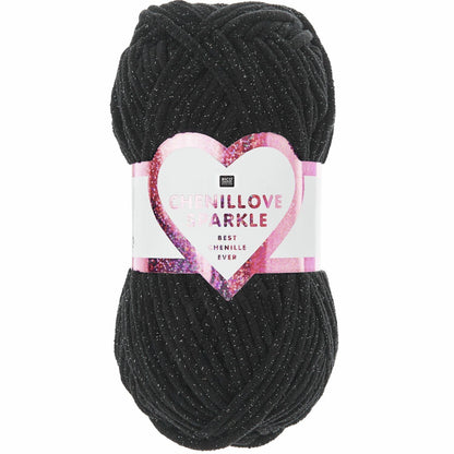 Ricorumi Chenillove Sparkle in Farbe schwarz