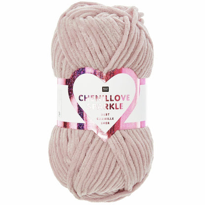 Ricorumi Chenillove Sparkle in Farbe altrosa